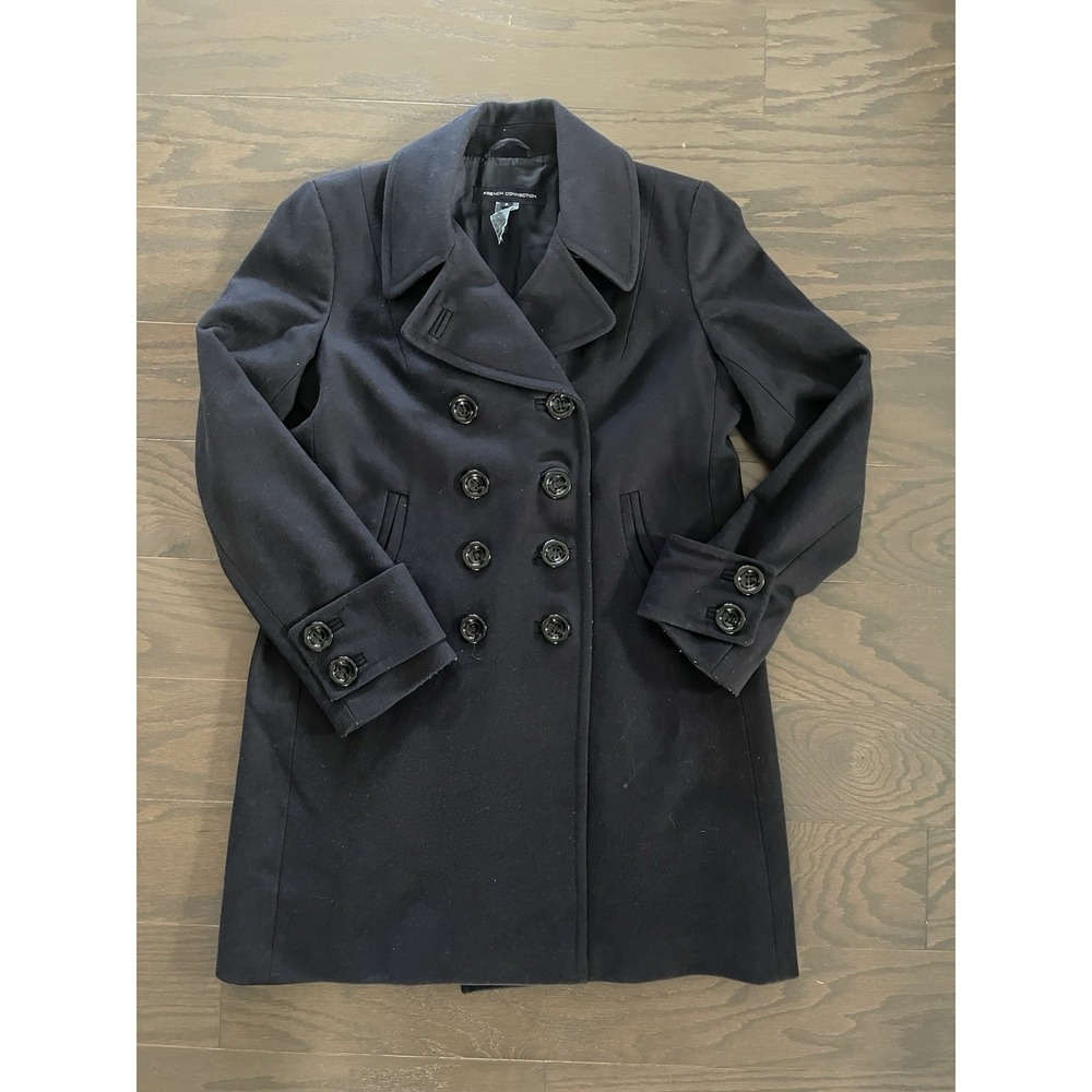 Women's French Connection‎ Wool Pea Coat Size 8